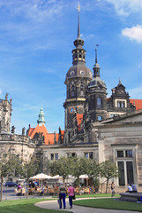 Am Theaterplatz in Dresden