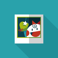 newborn photo flat icon with long shadow,eps10