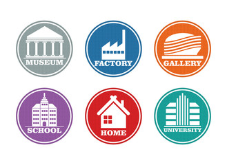 construction and industrial icon set