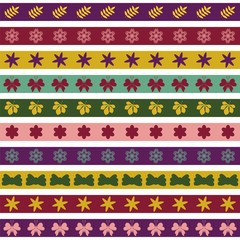 decor strips on white background