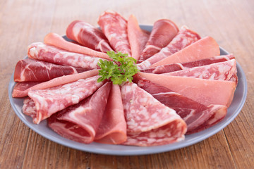 salami and bacon