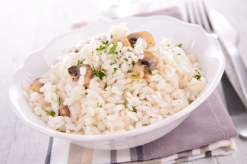 mushroom risotto