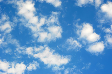 Cloud in blue sky