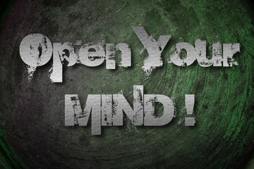 Open Your Mind Concept