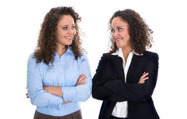 Frauenquote: erfolgreiches Business Team von zwei Frauen