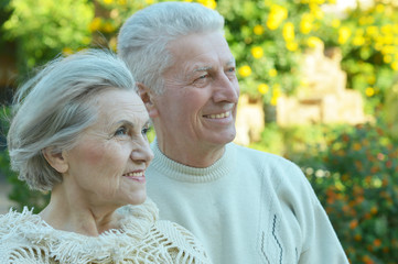 Senior couple at the resort