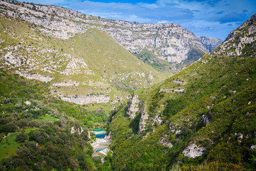 the canyon of Cavagrande
