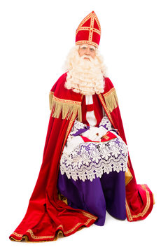 Sinterklaas on white background Stock Photo | Adobe Stock