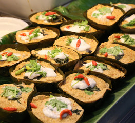 steamed fish with curry paste
