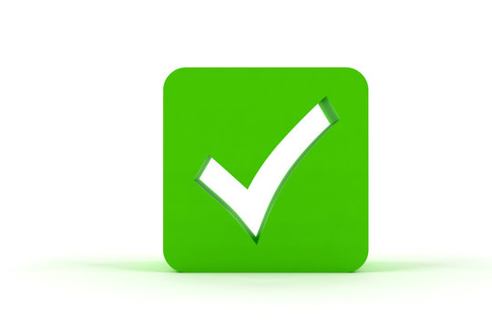 Green 3D check box