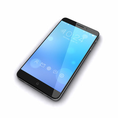 Custom smart phone with blue screen