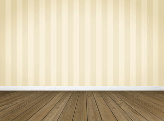 Empty Room / Wooden Floor with Door