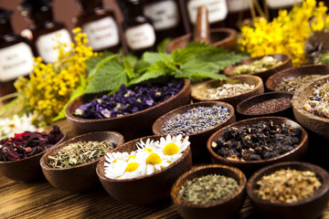 Alternative medicine, dried herbs 