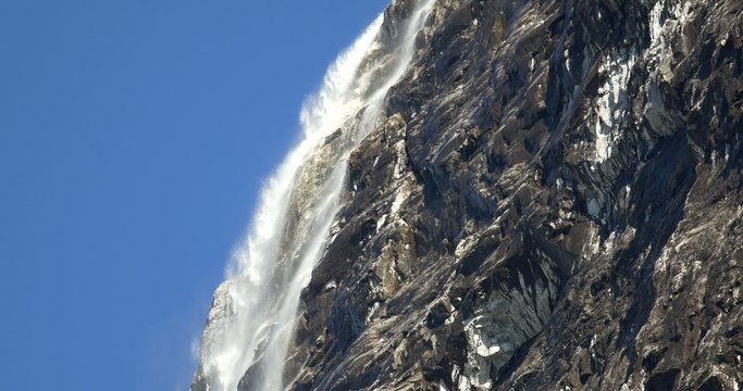 4K, Norway, Epic and huge waterfall