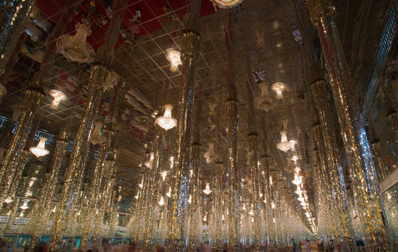 Cathedral glass temple in Thailand