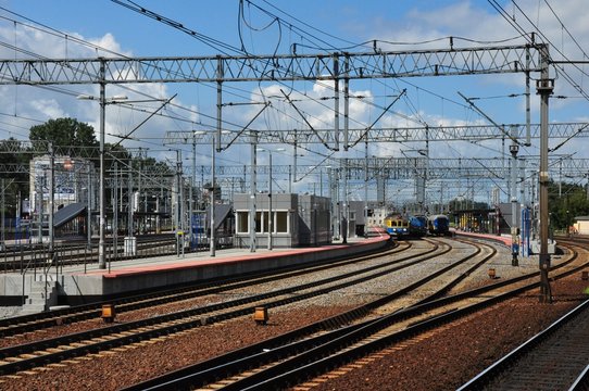 Fototapeta Train station in Gdynia, Poland