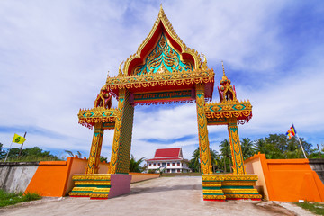Buddhism temple in Bang Muang town, Thailand