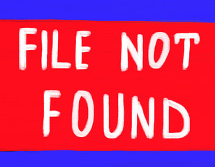 file not found