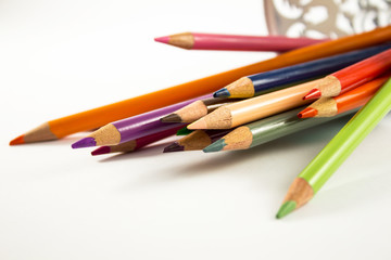 Colourful crayons