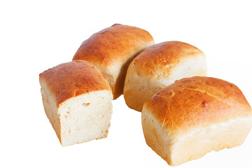 Bread with white background