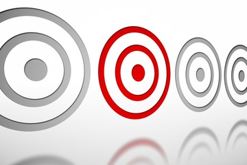 Red and grey target pattern