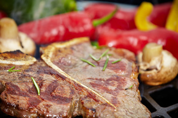 Grilled T-bone steak