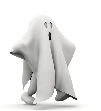 omino fantasma che cammina