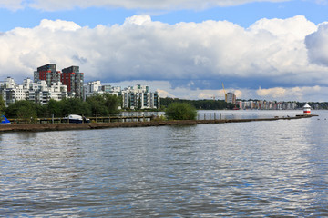 Modern apartment in the city Vasteras, Sweden.