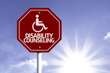 Disability Counseling with Disabled Icon sign
