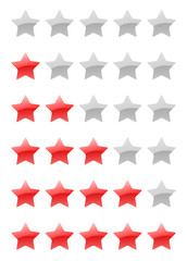 vector rating stars