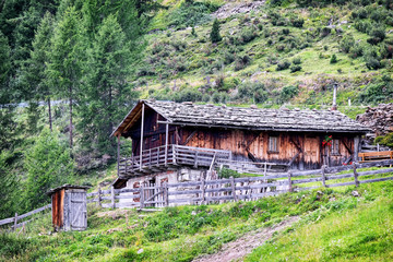 old log cabin