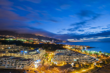 night view of Tenerife