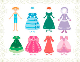 little princess and her dresses