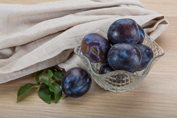Ripe fresh plum