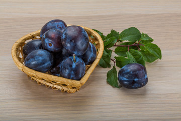 Fresh plums