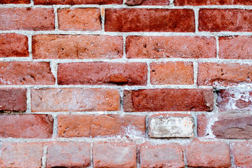 Closeup old brick wall texture