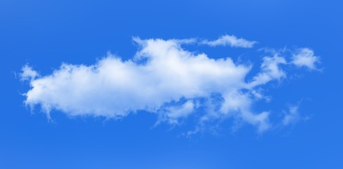 Abstract white cloud on blue sky.