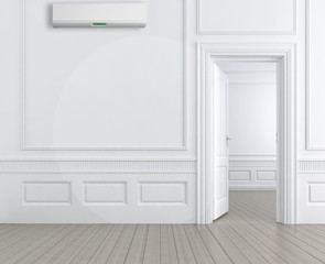 Interno con aria condizionata