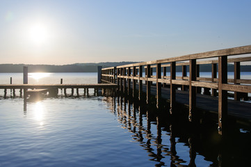 Fototapeta premium Bootsanlegestelle