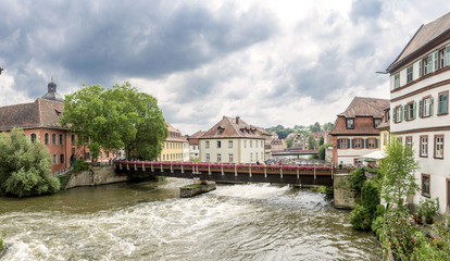 Fototapeta premium Bamberg - Altstadt und Regnitz