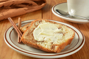 buttered cinnamon bread