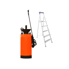 sprayer and stairs