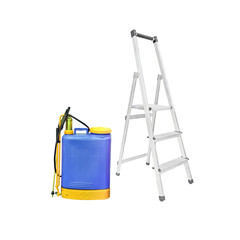 sprayer and stairs