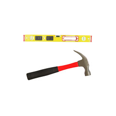hammer and level