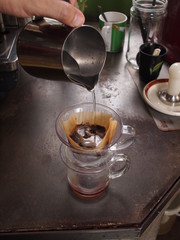 Cup of Dripping fresh hot coffee