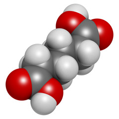 Adipic acid nylon building block molecule.