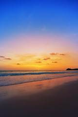 Fototapeta na wymiar Sunset on phiphi island