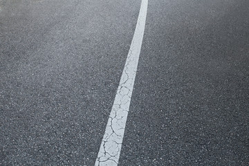Fototapeta premium Asphalt pavement with white line