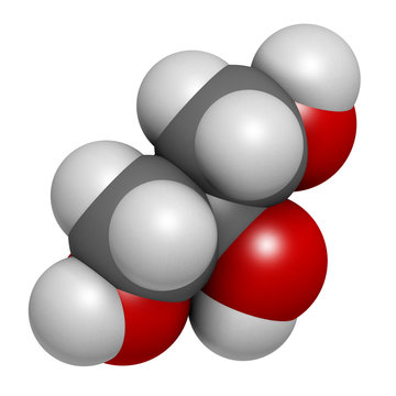 Glycerol (glycerin) molecule. 