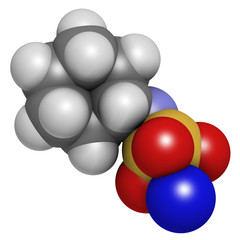 Theobromine (xantheose) chocolate alkaloid molecule.